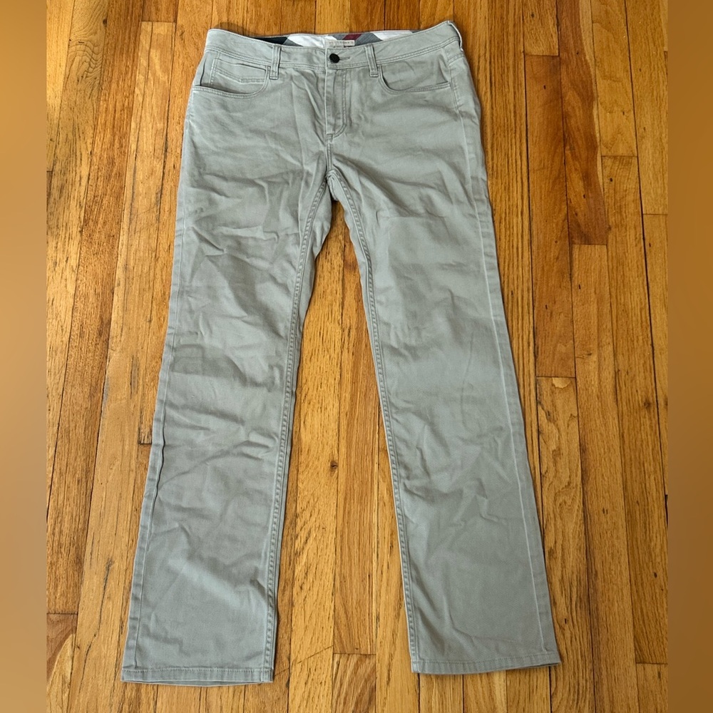 Burberry Brit Vintage 31R Regular Khaki / Tan Toned Pants, Designer Pants